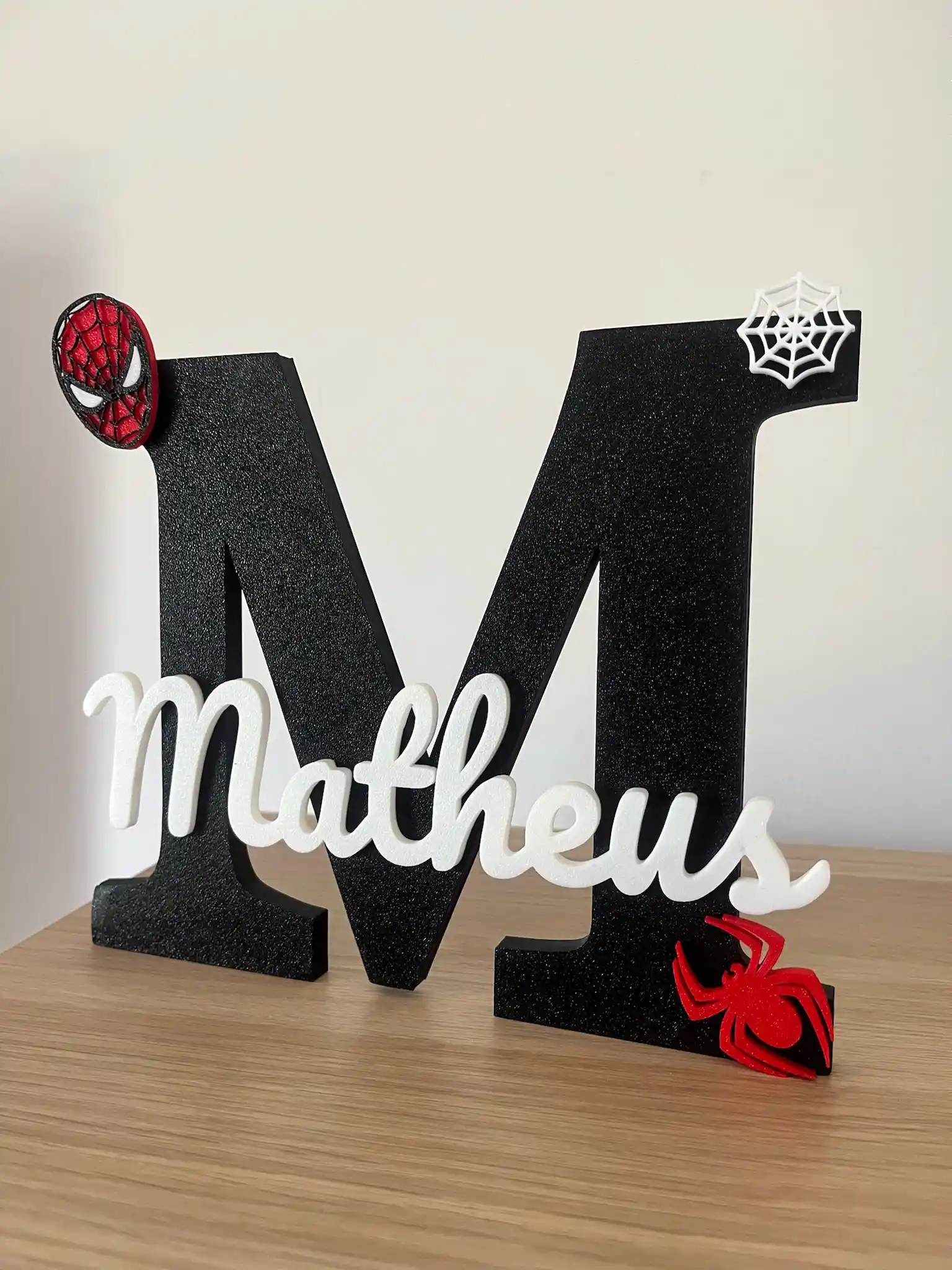 Letreiro Infantil Personalizado – Modelo Spider
