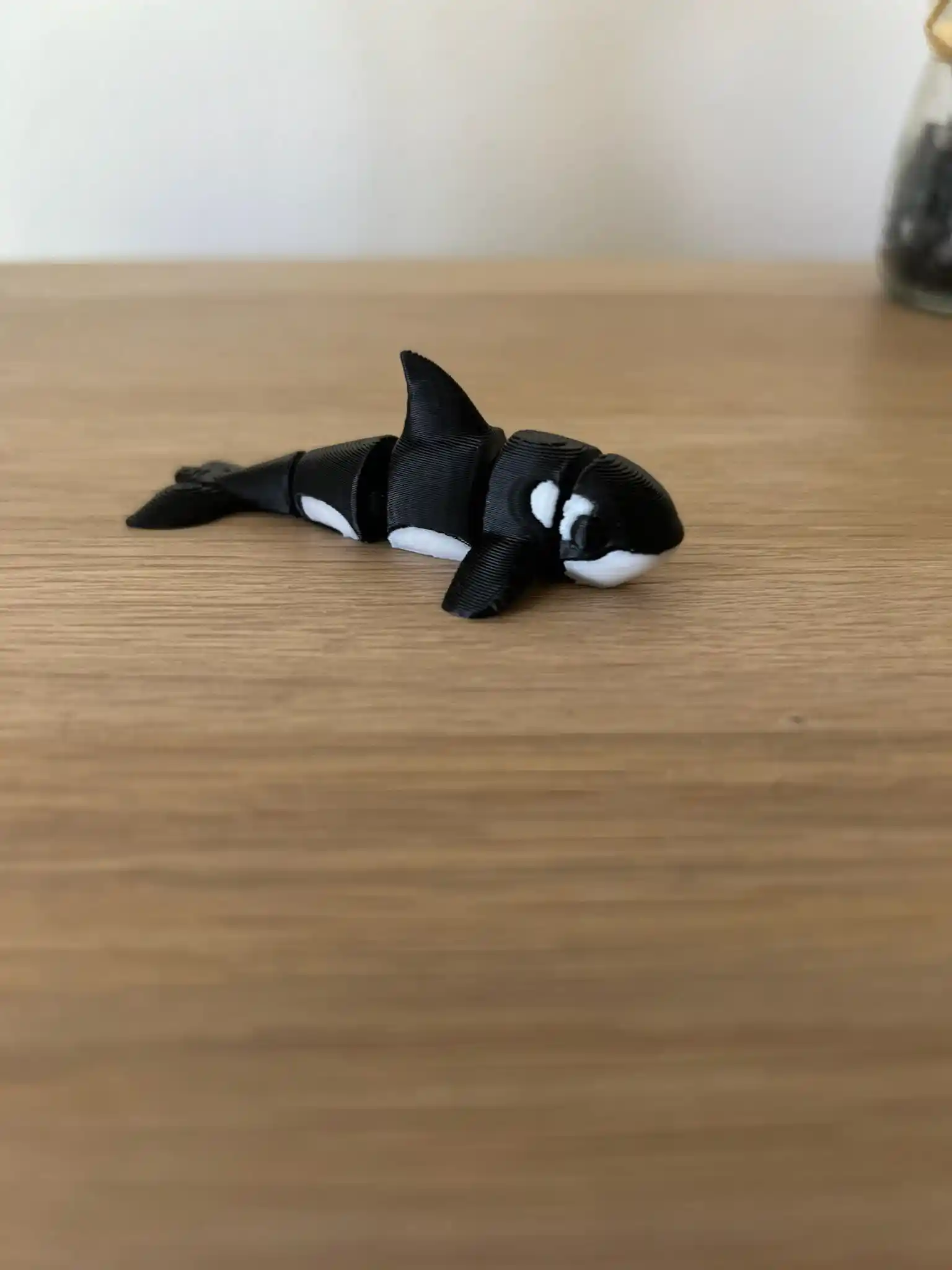 Mini Animal Flexível em Impressão 3D – Baleia Orca